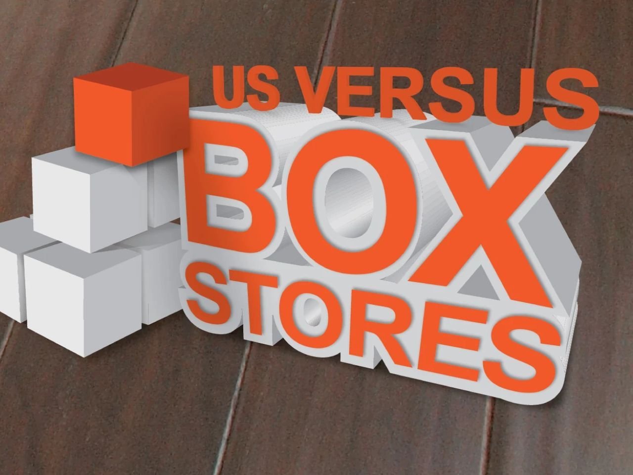 us vs box stores at Katy Carpets in Katy, TX